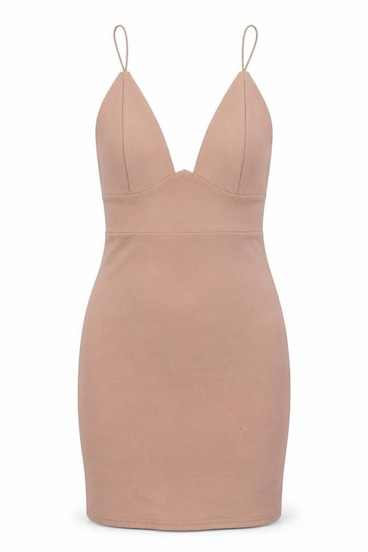 Front view of I SAW IT FIRST women’s pink a-line, size UK 8