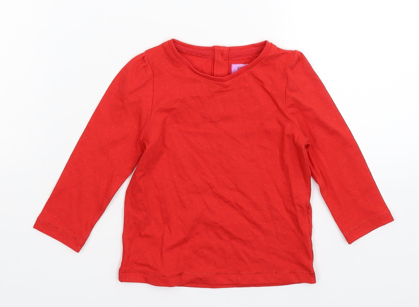F&F Baby Red   Basic T-Shirt Size 6-9 Months