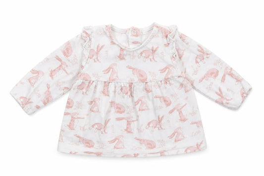 Front view of Tu Baby White Basic T-Shirt, size 3-6, Months