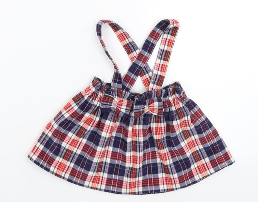 George Girls Multicoloured Check  Flare Skirt Size 0-3 Months