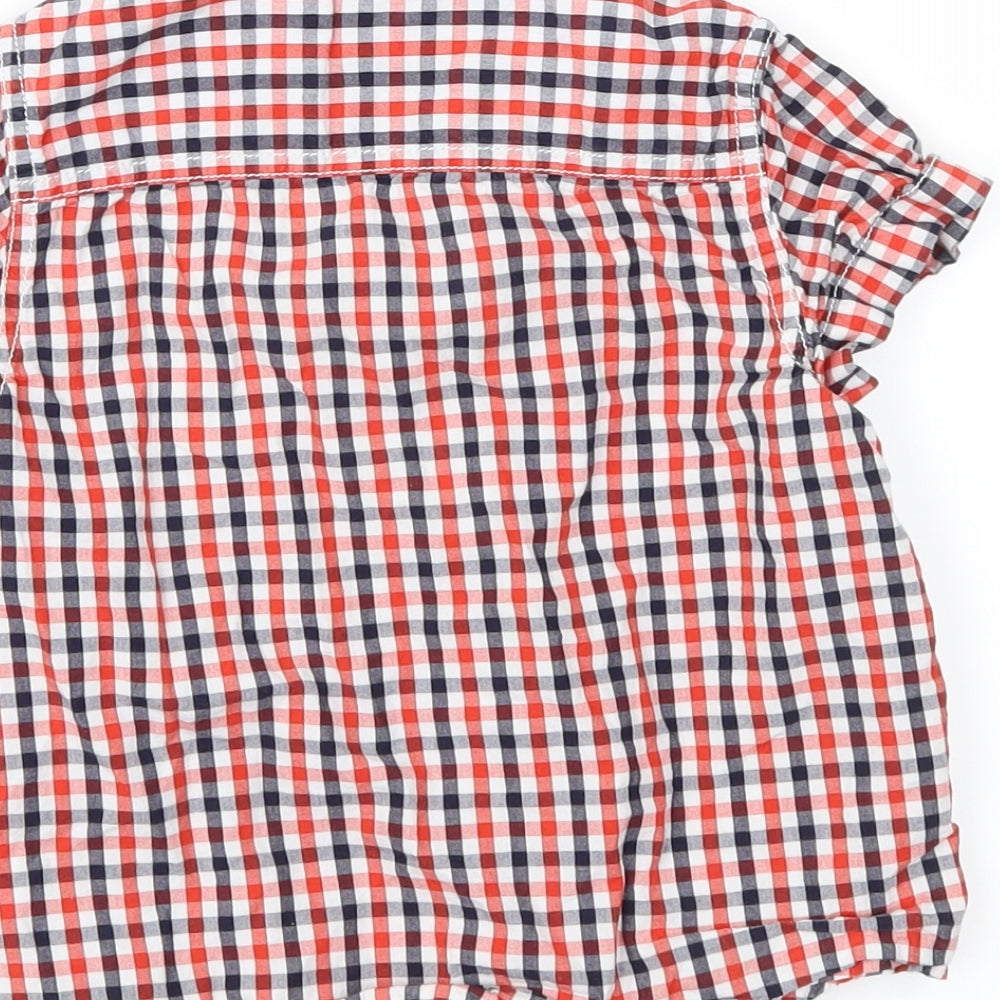 NEXT Boys Red Check  Basic Button-Up Size 4 Years