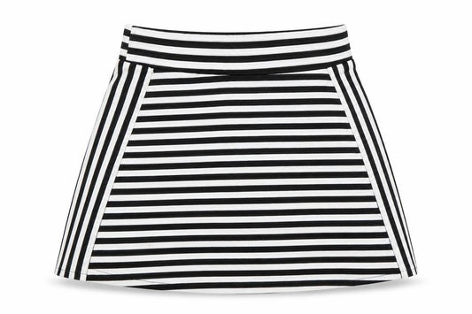 George Girls Black Striped  Mini Skirt Size 6-7 Years