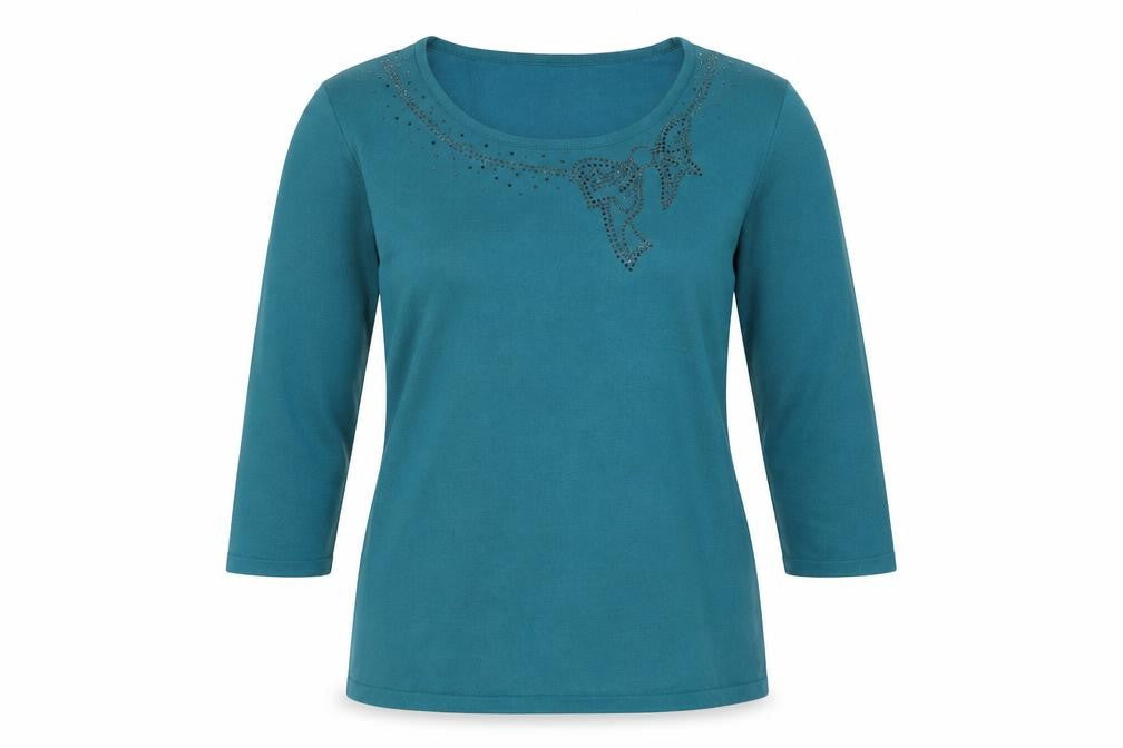 Casamia Womens Blue Pullover Jumper Size S