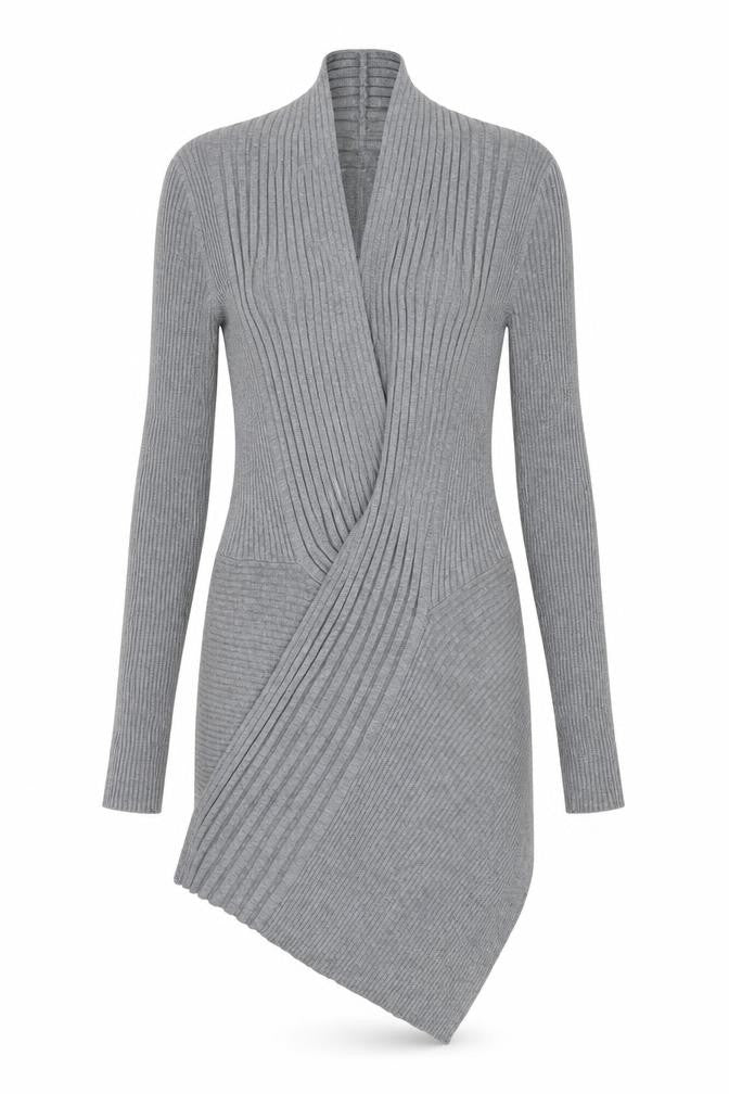 Marks & Spencer Womens Grey   Wrap Jumper Size 12