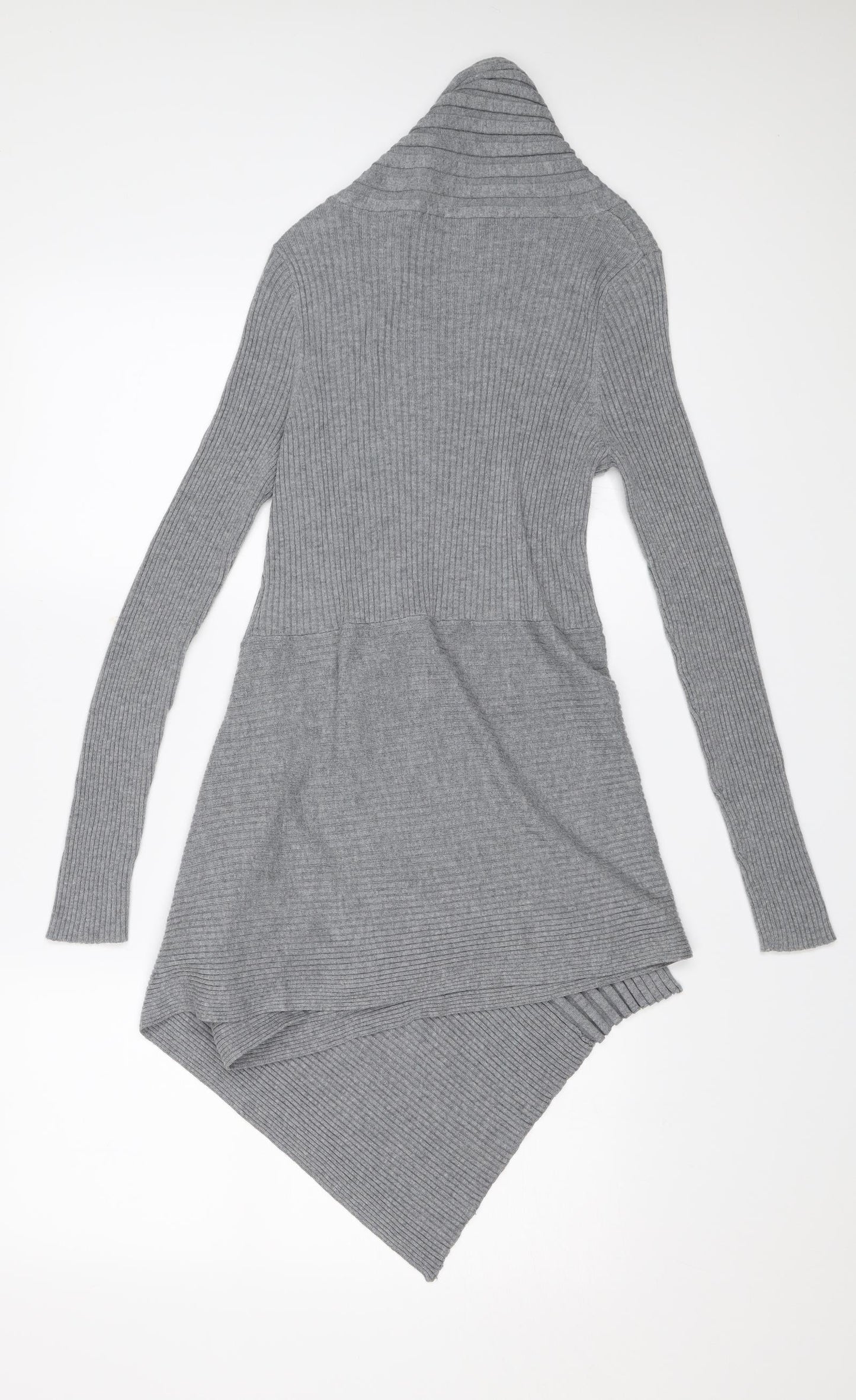 M&S Womens Grey   Wrap Jumper Size 12