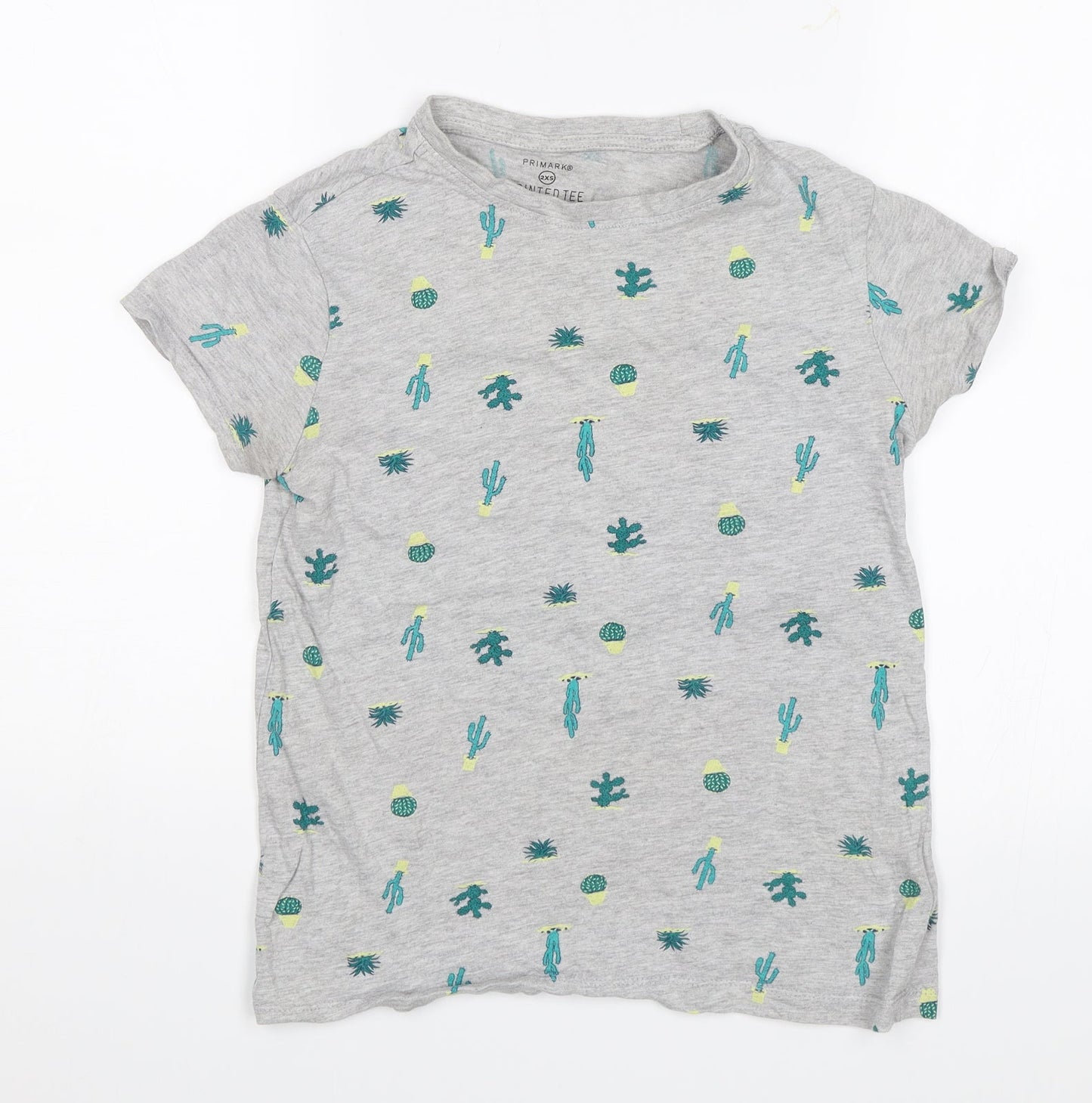 Primark Womens Grey   Basic T-Shirt Size 4