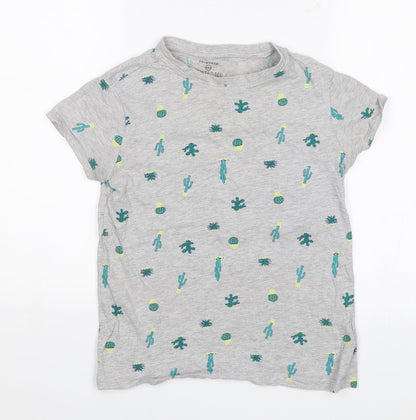 Primark Womens Grey   Basic T-Shirt Size 4