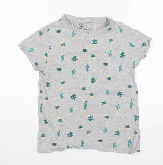 Primark Womens Grey   Basic T-Shirt Size 4