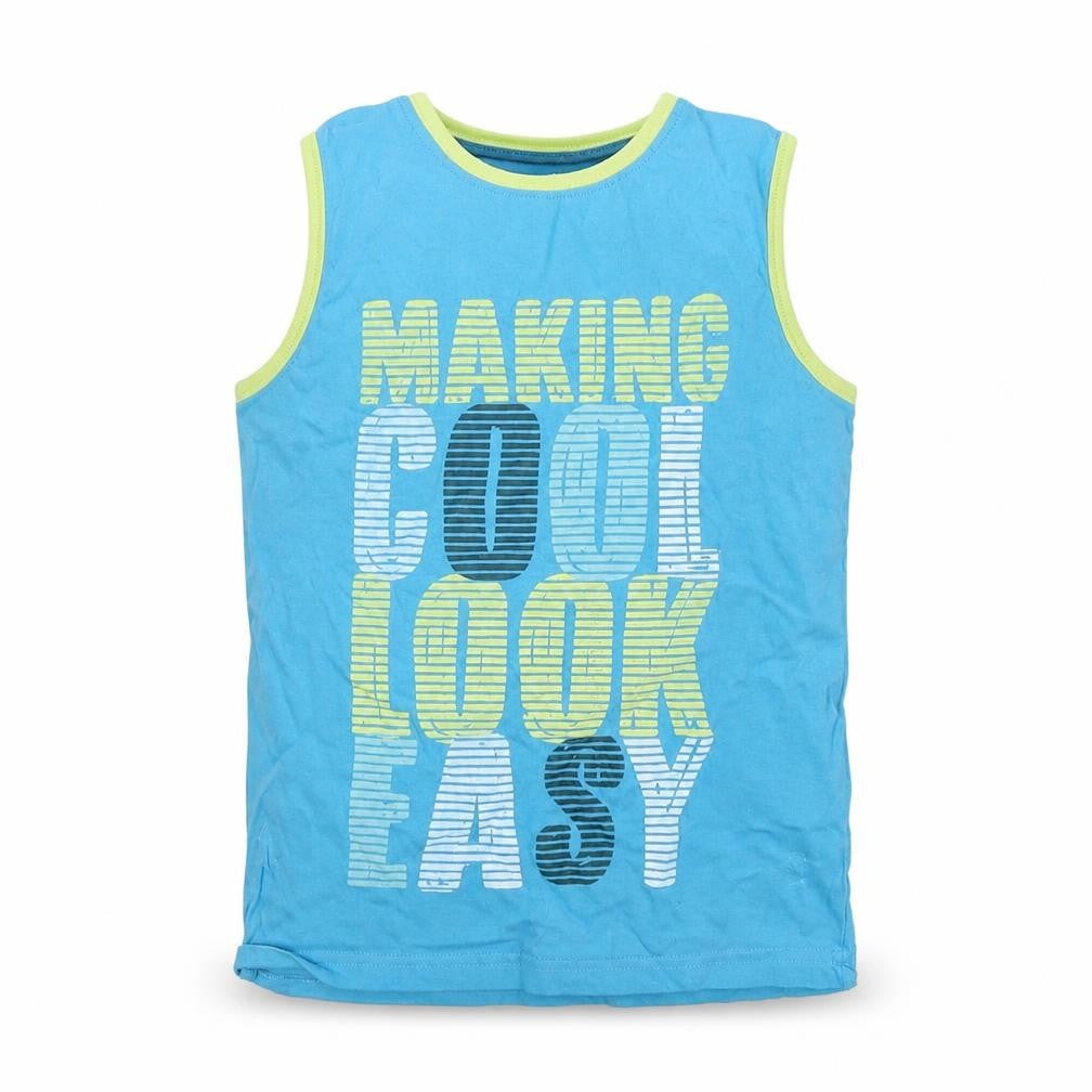 Urban Rascals Boys Blue   Basic Tank Size 5-6 Years  - Making cool look easy