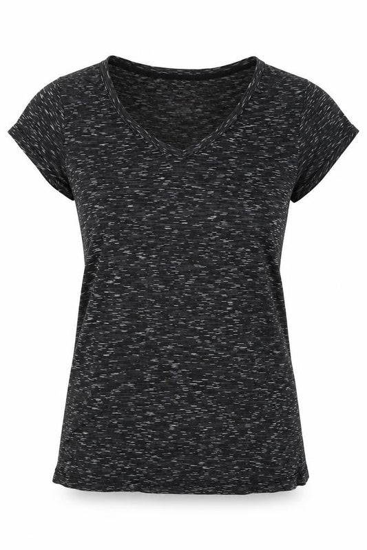 Womens Black   Basic T-Shirt Size 8