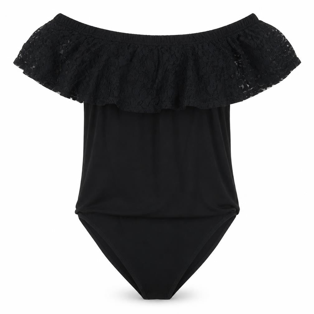 Select Womens Black   Bodysuit One-Piece Size 12