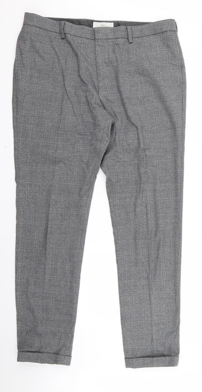 Preloved nect Mens Grey   Trousers  Size 34 L26 in - v - Front
