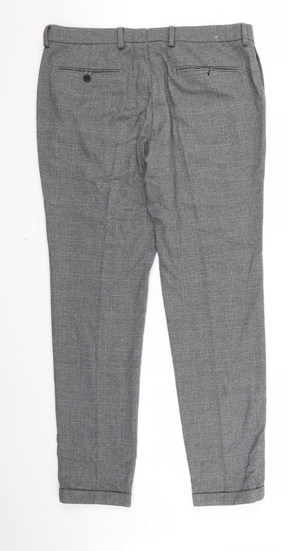 Preloved nect Mens Grey   Trousers  Size 34 L26 in - v - Back