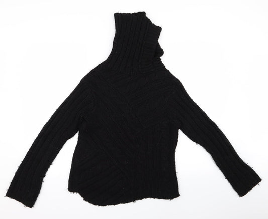 prewovbla Womens Black   Pullover Jumper Size M