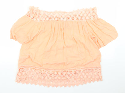 Preloved Miss Selfridge Womens Pink   Basic Blouse Size 10 - Front