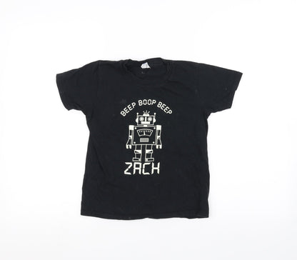 Preloved Gilden Boys Black   Basic T-Shirt Size M - Front