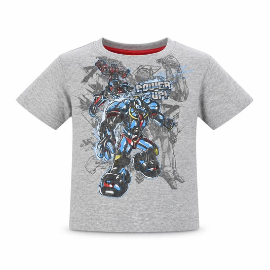 Duck and Cover Boys Grey   Basic T-Shirt Size 4-5 Years