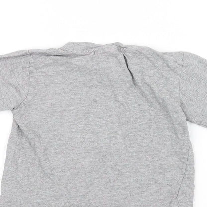 Duck and Cover Boys Grey   Basic T-Shirt Size 4-5 Years