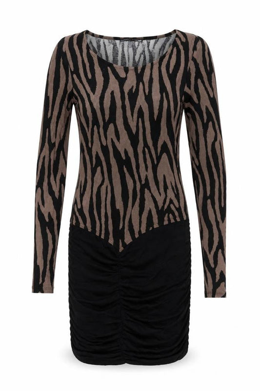 Marks & Spencer Womens Black Animal Print  Pencil Dress  Size 10