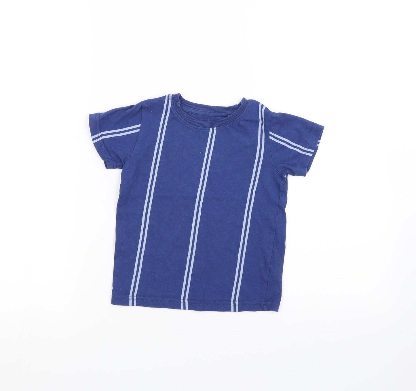 NEXT Boys Blue Striped  Basic T-Shirt Size 3 Years
