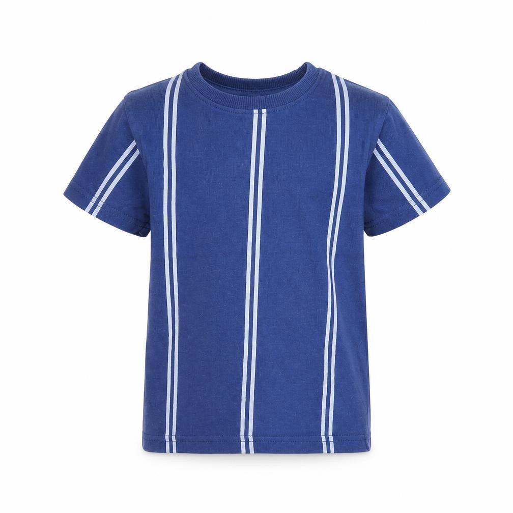 Next Boys Blue Striped  Basic T-Shirt Size 3 Years