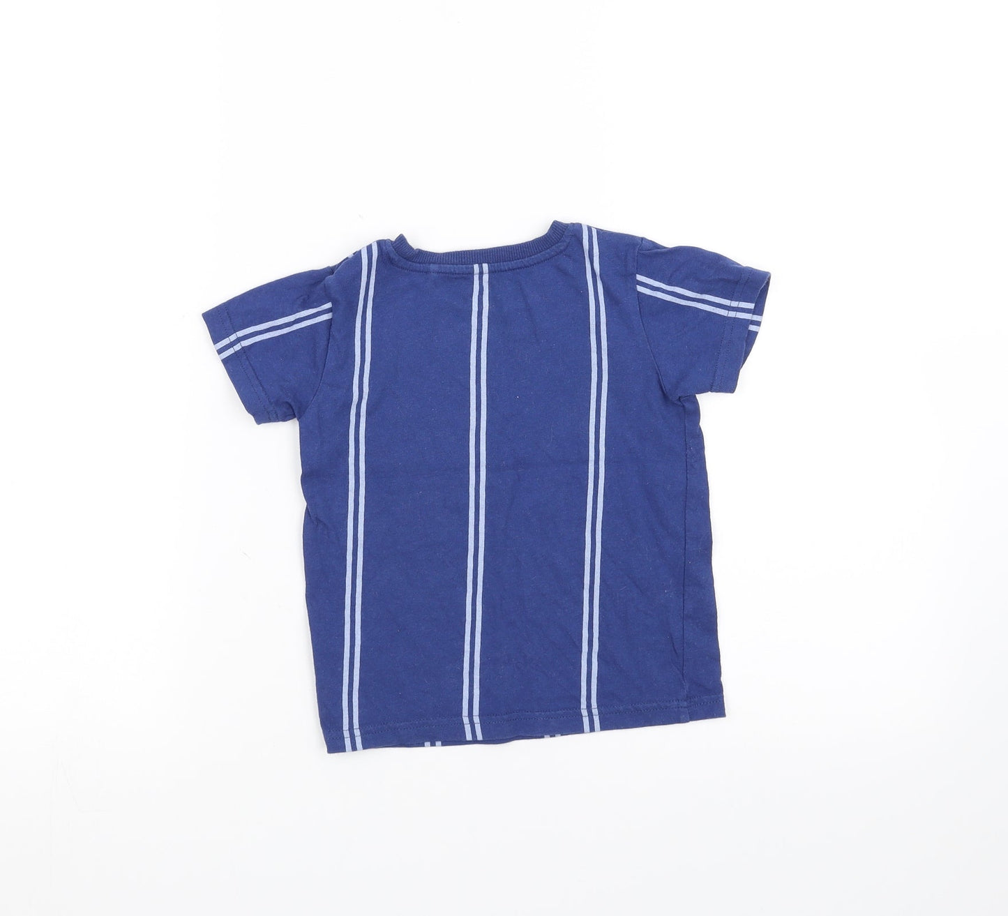 NEXT Boys Blue Striped  Basic T-Shirt Size 3 Years
