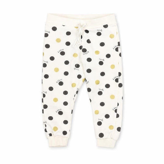 Primark Baby White Polka Dot  Sweatpants Trousers Size 12-18 Months