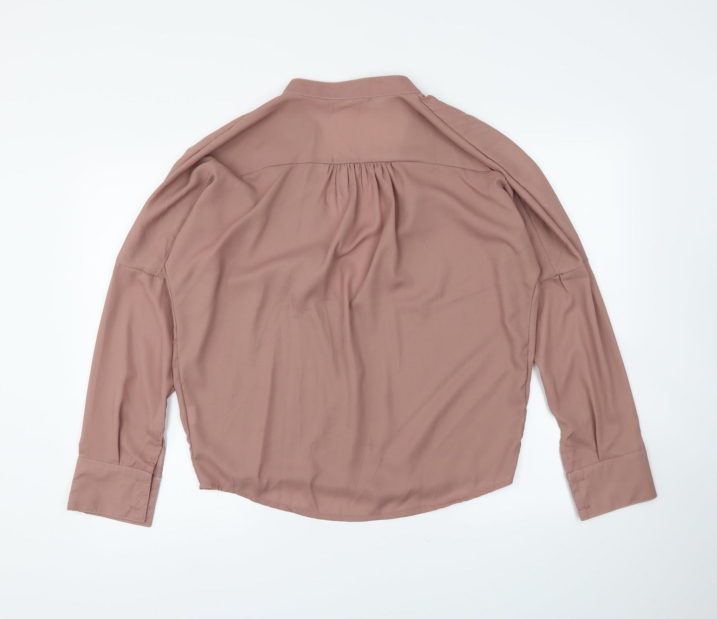 Preworn Womens Beige   Wrap Blouse Size XL