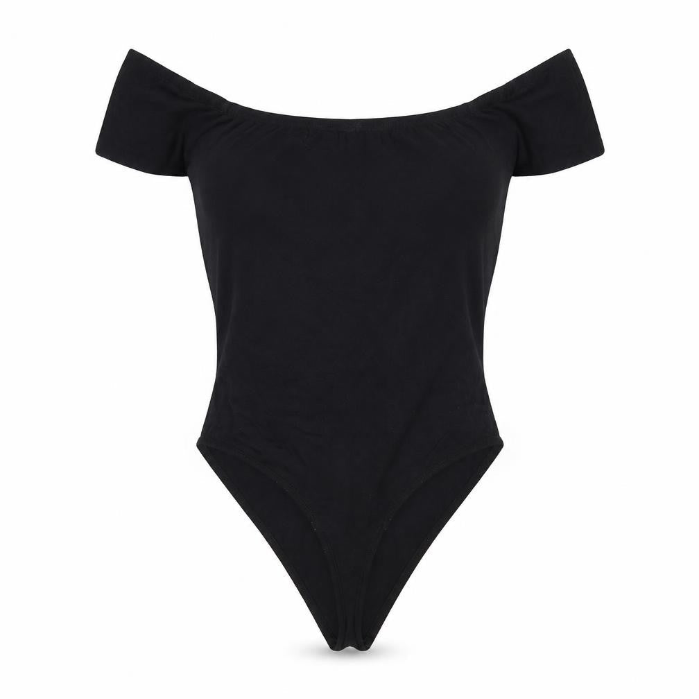 PRETTYLITTLETHING Womens Black   Bodysuit One-Piece Size 10