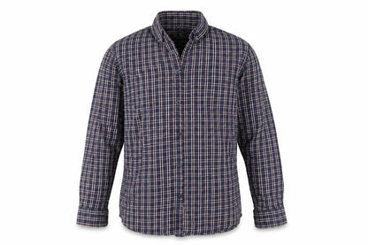 F&F Mens Blue Plaid   Button-Up Size L