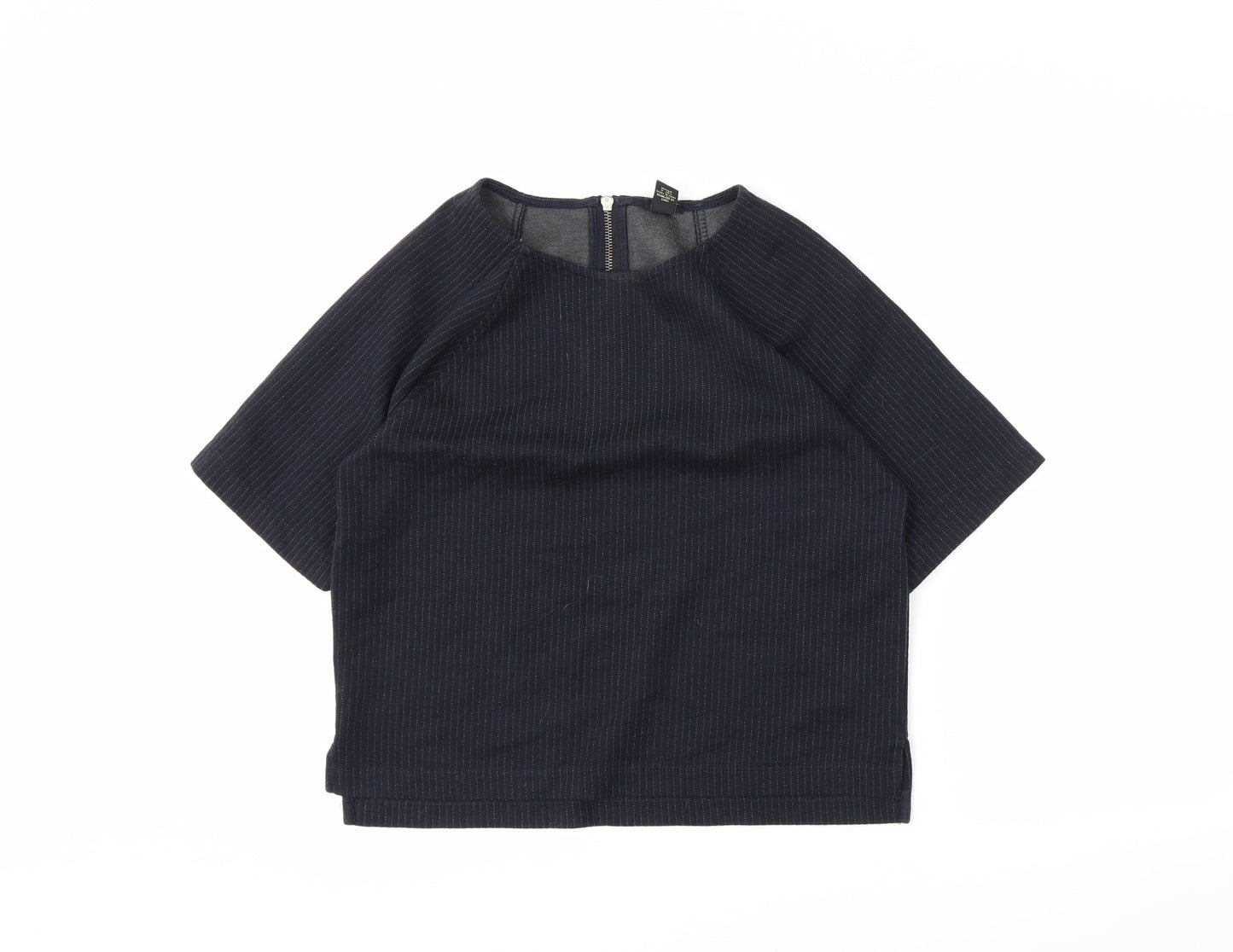 forever21 Womens Blue   Cropped T-Shirt Size M