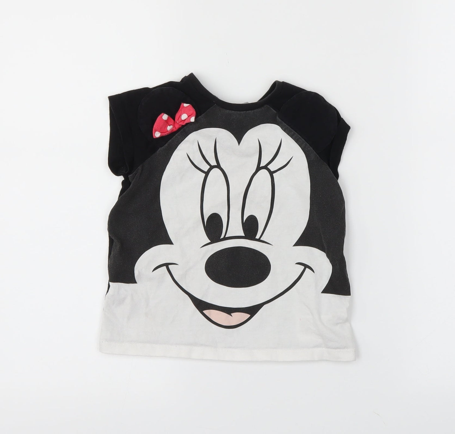 H&M Girls Black   Basic T-Shirt Size 18-24 Months