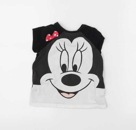 H&M Girls Black   Basic T-Shirt Size 18-24 Months