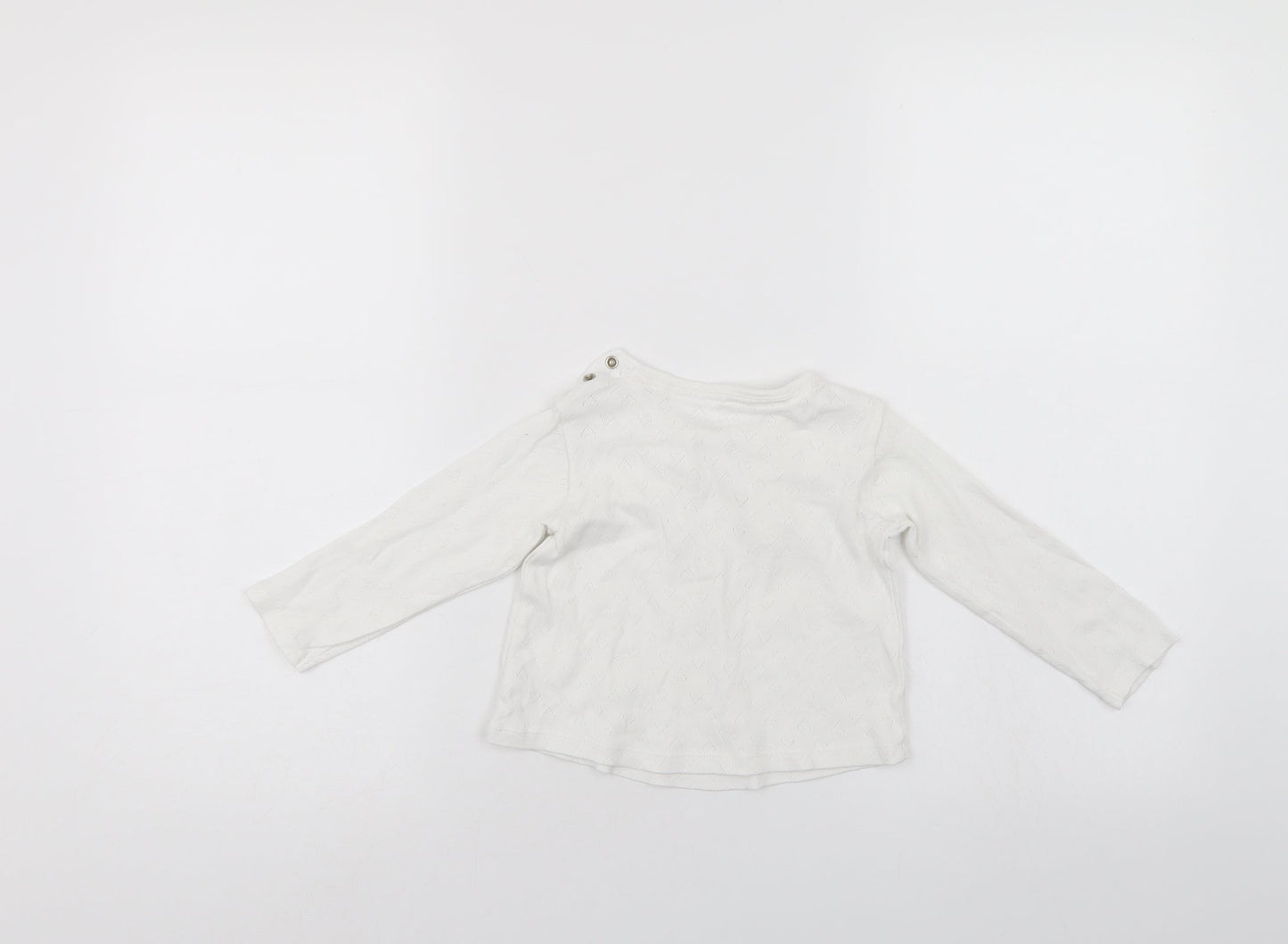 TU Girls White   Pullover Casual Size 9-10 Years