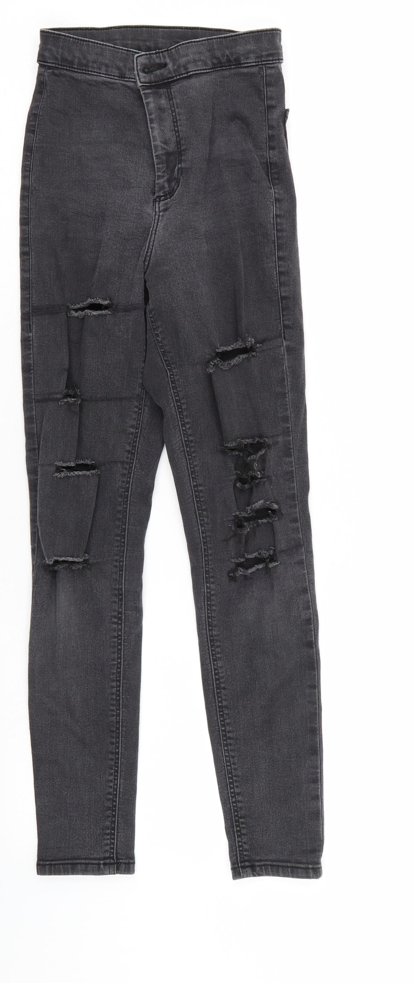 Top Shop Mens Black  Denim Skinny Jeans Size 26 L30 in