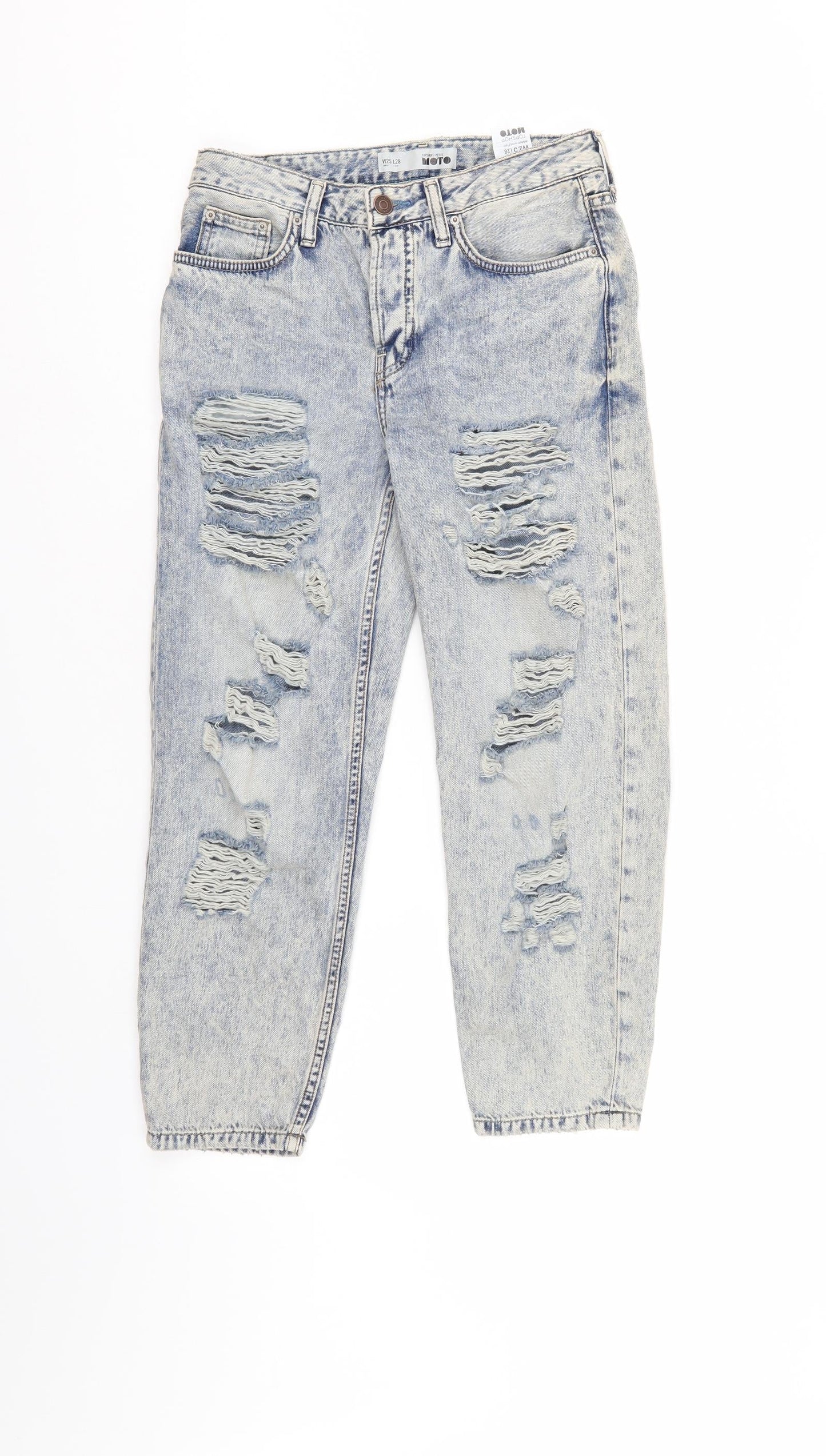 Top Shop Mens Blue  Denim Cropped Jeans Size 25 in L28 in