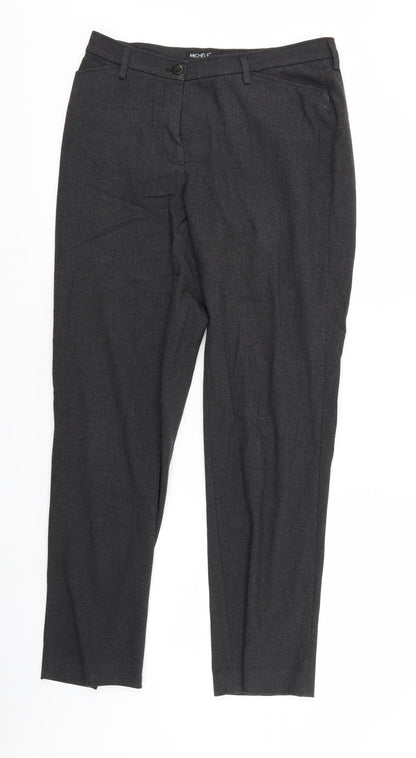 MICHELE Womens Grey   Trousers  Size 12 L30 in