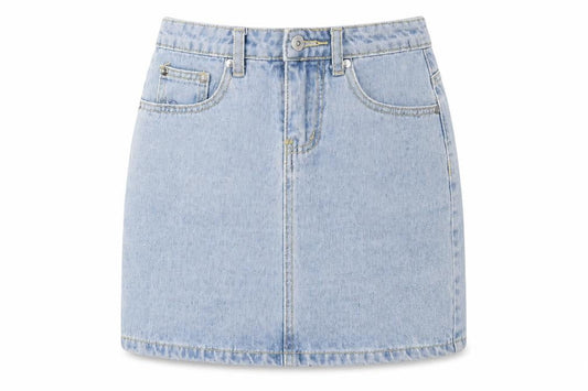 liguor n poker Womens Blue  Denim A-Line Skirt Size 6