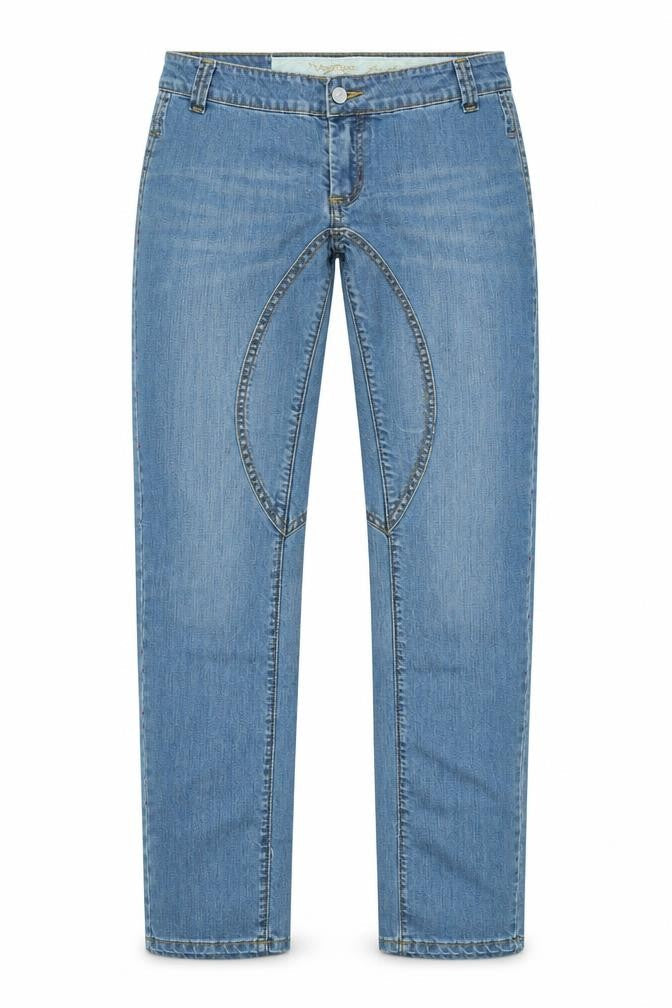 Yes Miss Womens Blue  Denim Straight Jeans Size XL L30 in