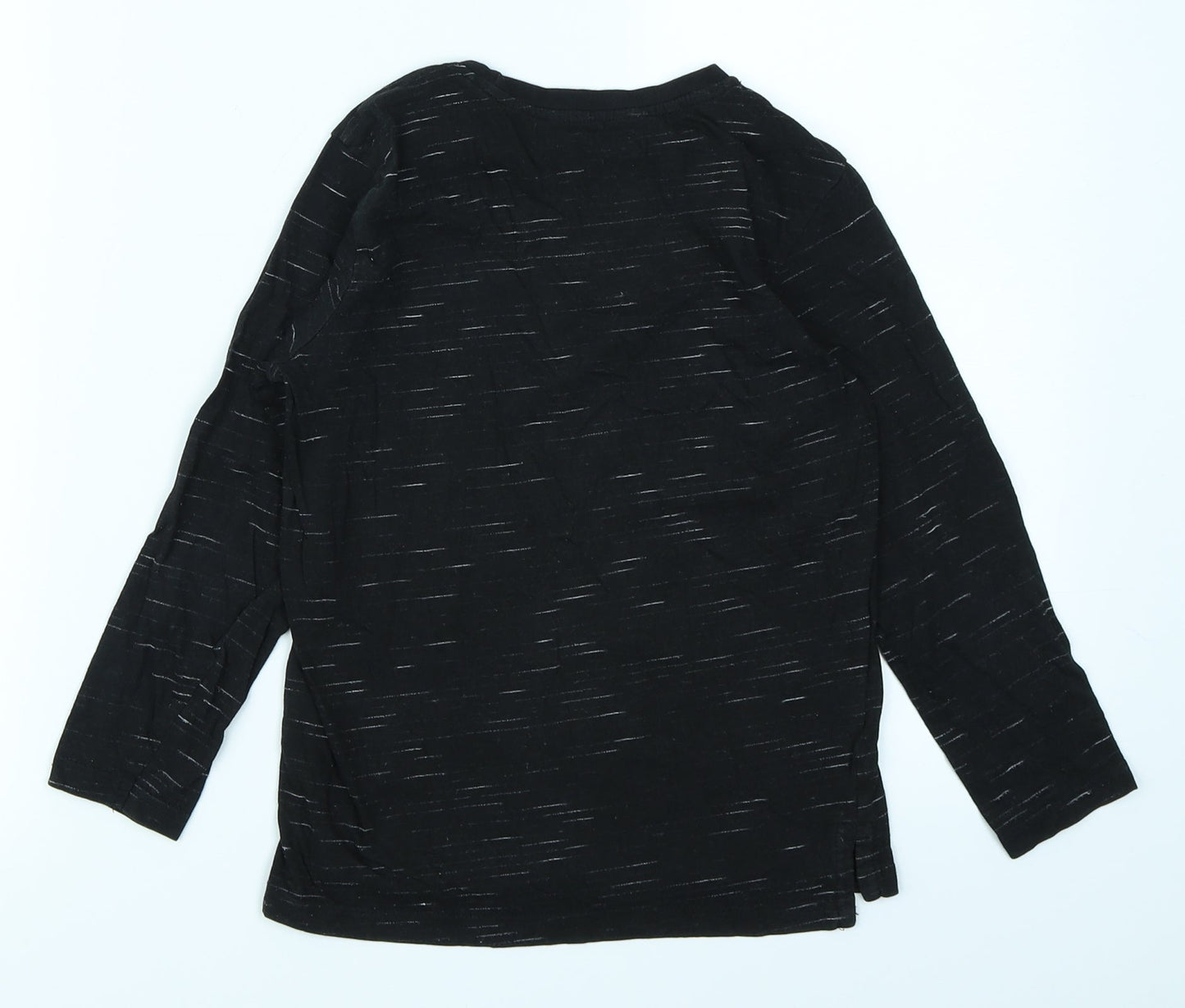 George Boys Black   Basic T-Shirt Size 6-7 Years