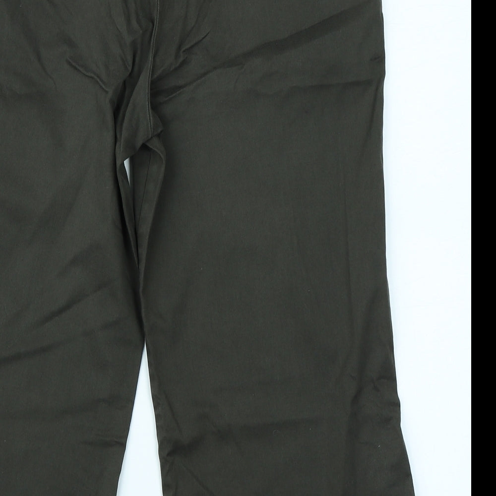 AMARANTO Womens Green   Capri Trousers Size 14