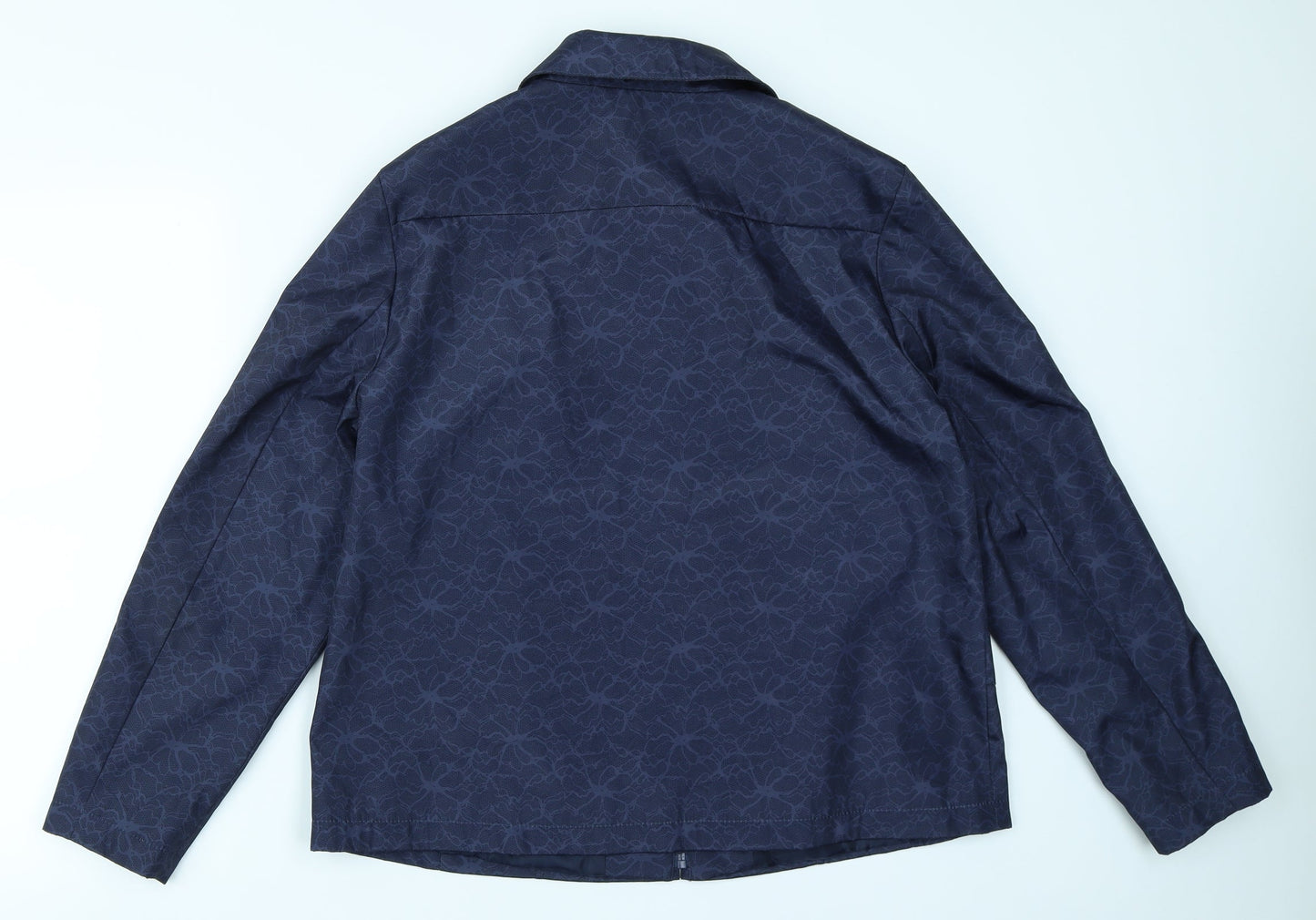 Bonmarché Womens Blue Floral  Jacket Blazer Size 16