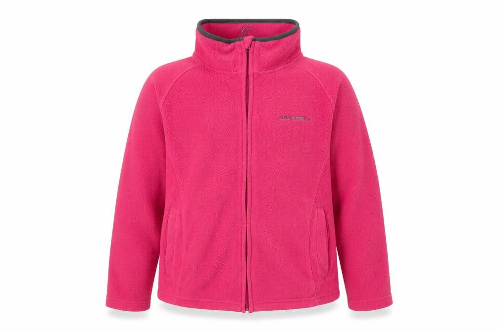 Nordic Alpine Girls Pink  Fleece Full Zip Sweatshirt Size 12 Years