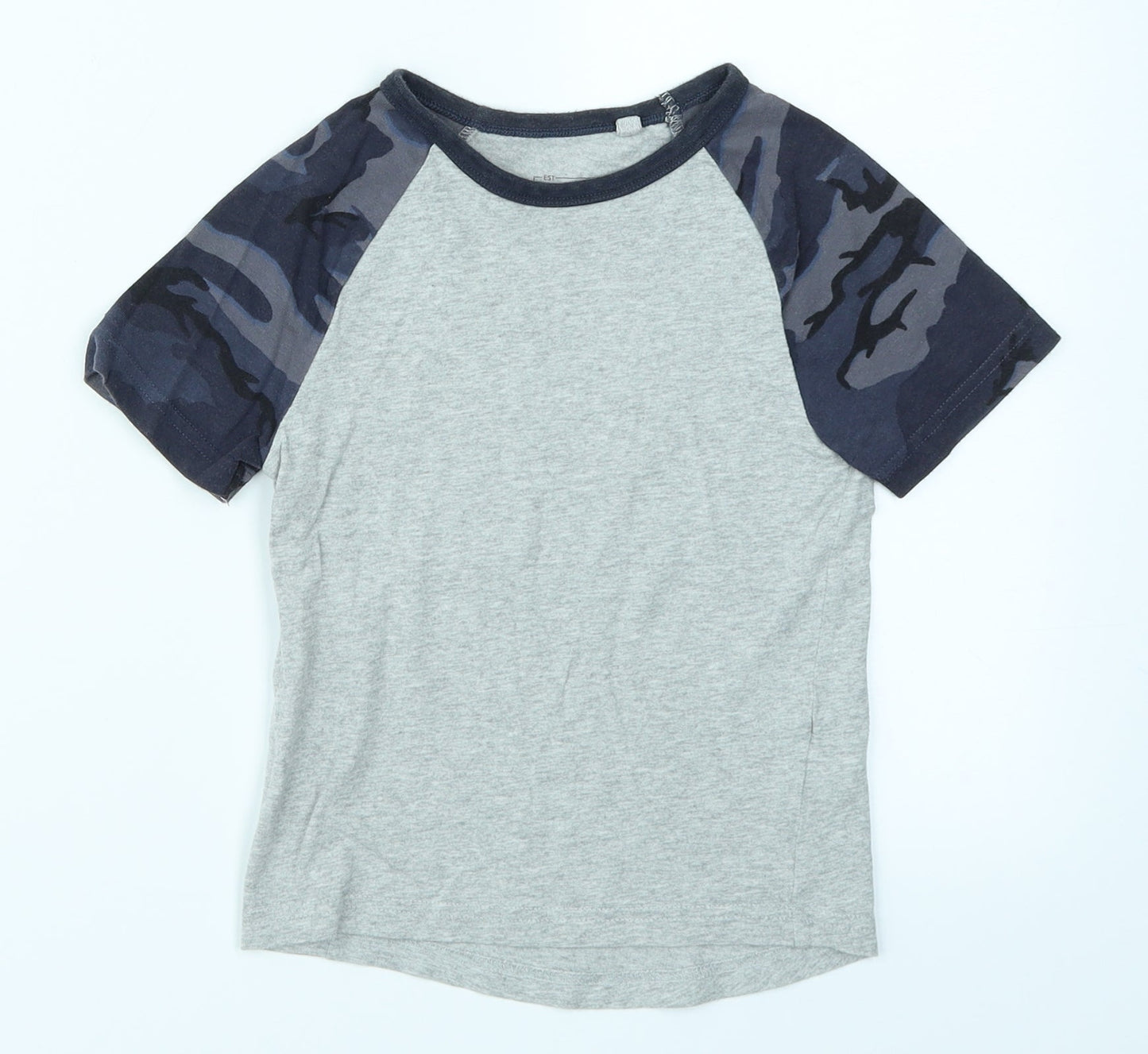 NEXT Boys Grey Camouflage  Basic T-Shirt Size 3 Years