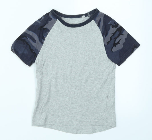 NEXT Boys Grey Camouflage  Basic T-Shirt Size 3 Years