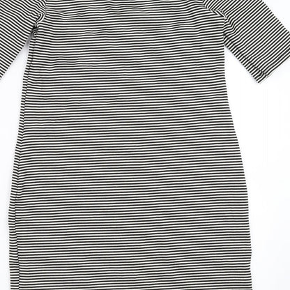 Preloved Dorothy Perkins Womens Black Striped  Mini  Size 14 - Label