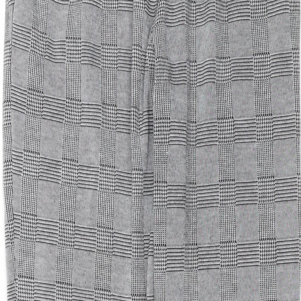 Preworn Womens Grey Houndstooth  Trousers  Size XL L26 in