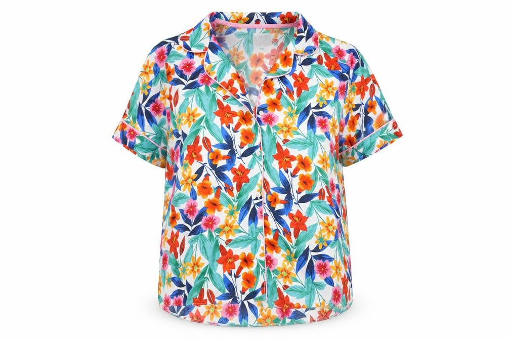 Matalan Womens Multicoloured Floral  Top Pyjama Top Size 10
