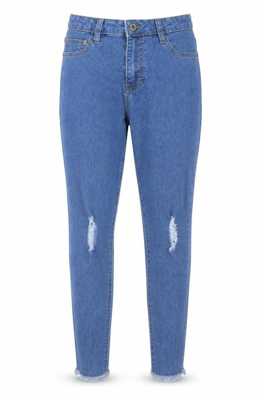 Boohoo Womens Blue  Denim Skinny Jeans Size 8 L28 in