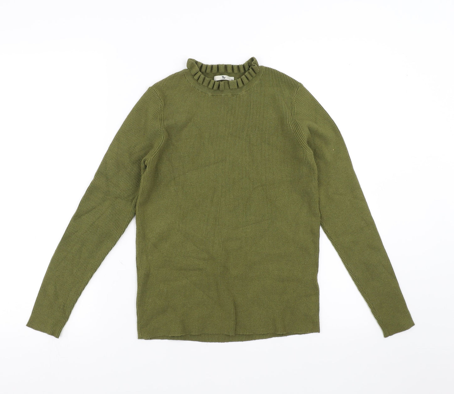 Sainsburys Womens Green   Pullover Jumper Size 14